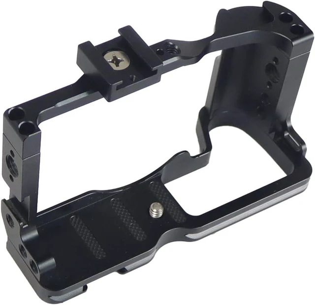 Alt view image 8 of 14 - CNC M6 Mark2 Form-Fitting Camera Cage Rig with Cold Shoe Mount, Compatible with Canon EOS M6 Mark II Stabilizer
