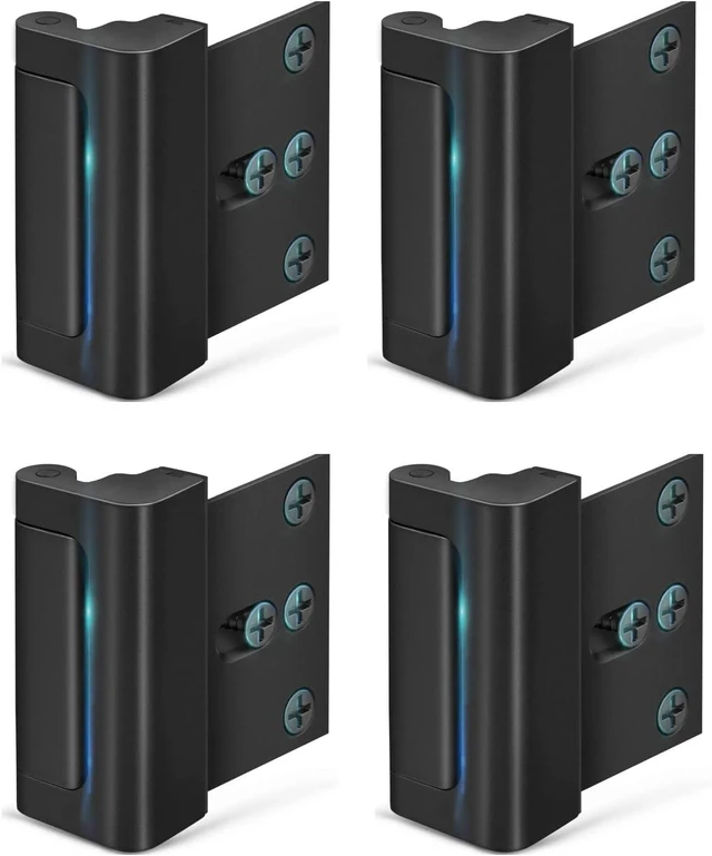 Alt view image 7 of 12 - Home Security Door Reinforcement Lock - Child Proof High Security Door Lock Front Door Locks for Kids Safety Withstand 800 lbs Top Door Latch Lock Flip Door Guardian for Inward Swinging Inside Door