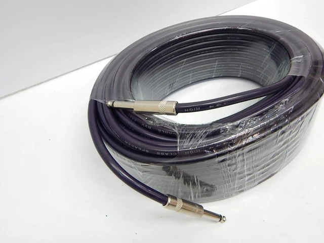 Alt view image 4 of 4 - Pro 100 Feet 12AWG 1/4" to 1/4" Speaker Cable - Heavy Duty 100ft 12 Gauge Speaker Wire Cord for Audio Amplifier - Single
