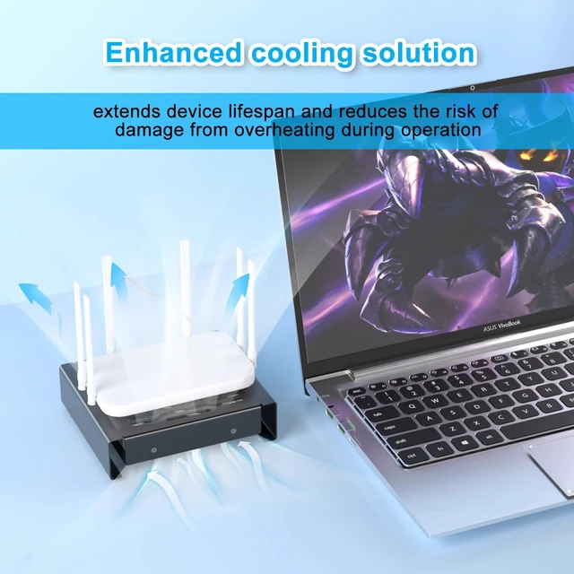 Alt view image 14 of 14 - Quiet 120mm USB Cooling Fan with Aluminum Stand, Compatible with Mac mini Desktop Organizer for TV Box, Mini PC & Switch, Home/Office Use (TF-120)