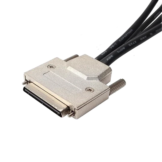 Alt view image 10 of 14 - VHDCI Breakout Cable&Adapter-VHDCI(SCSI 68Pin) M to 3-Port VGA Female Splitter Breakout Cable for NVIDIA and VisionTek Graphics Cards