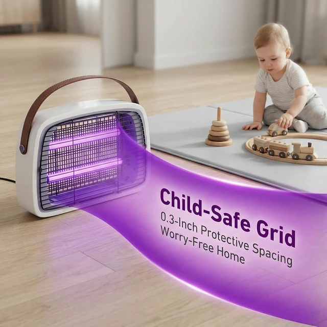 Alt view image 13 of 14 - LED Bug Zapper, 12 LED Tube Up to 6 Years, Electric Mosquito Zapper, 11V-240V Fly Trap Widely Applicable.
