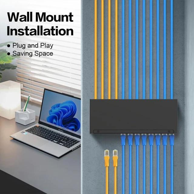 Alt view image 14 of 14 - 12Port Patch Panel CAT6A Keystone Patch Panel Shielded Network Patch Patch with Smart Cable Management for Home/Office Network (1U 12Port, CAT6A)