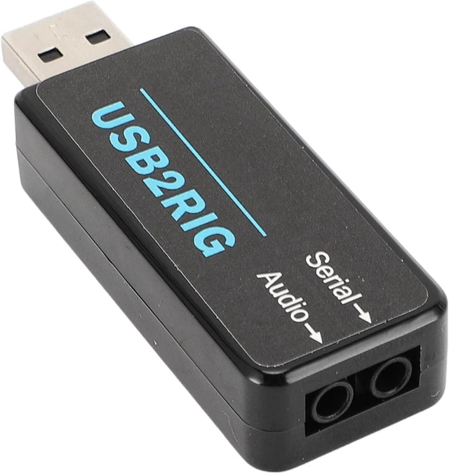 Alt view image 10 of 12 - 2-in-1 Amateur Radio Audio Interface Integrated Sound Card & Serial Port for Digital Modes, Built-in Sound Codec & Vox PTT Kit