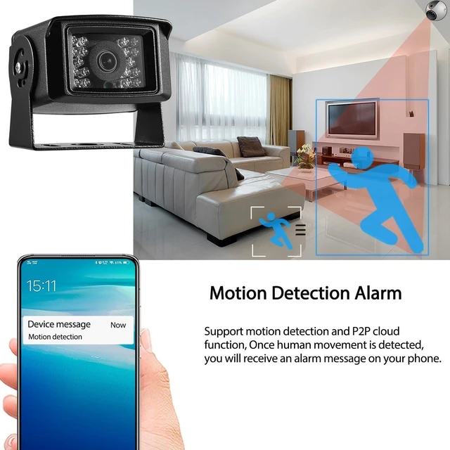 Alt view image 12 of 14 - HD 5MP Mini POE IP Camera,Indoor/Outdoor Security Mini IP Camera IP65 Waterproof 18 pcs LEDs IR Night Vision 3.6mm Lens,Small POE P2P Video Cam,Motion Detection (I704-P-HS)