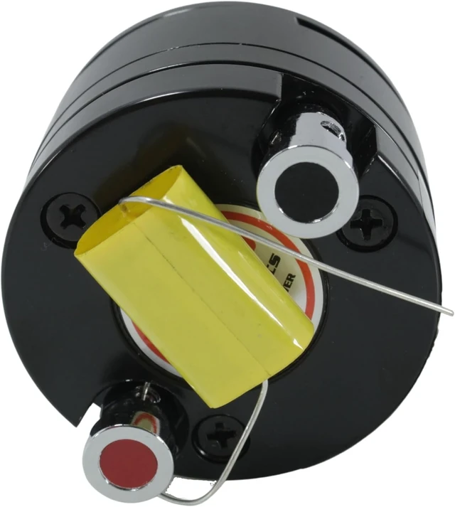 Alt view image 8 of 10 - ATQ-1551 1-Inch 250-Watt 4-Ohm Aluminum Titanium Car Audio Bullet Tweeter with Mylar Crossover Capacitor & Kapton Voice Coil for Vehicle Sound Systems