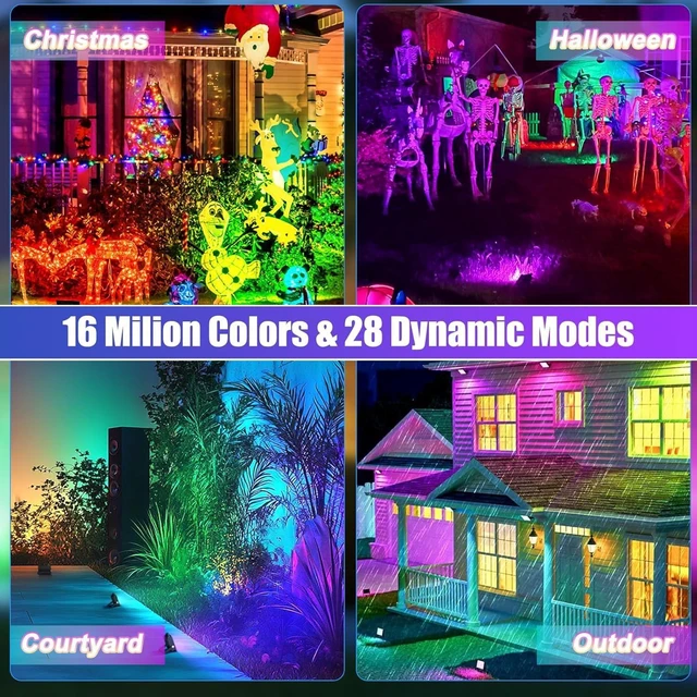 Alt view image 9 of 14 - 2 Pack 50W 96 LED RGB Light Bars Waterproof IP66 Smart APP/Remote Control Wall Washer Lights DIY 16 Millions Colors LED Light Bars for Room Stage Lighting Garden Outdoor Indoor