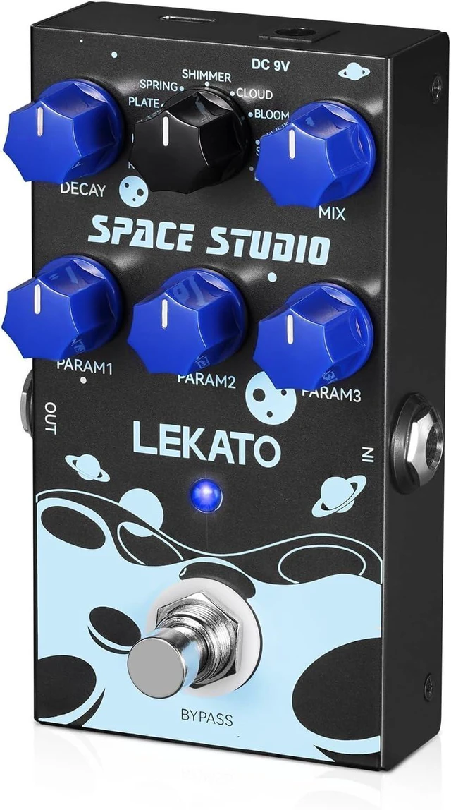 Alt view image 14 of 14 - Reverb Digital Guitar Effect Pedal, Reverb Innovation Unique Sound 9 Effects Universe Pedals with Bypass Pure Digital for Electric Guitar (EP-03)