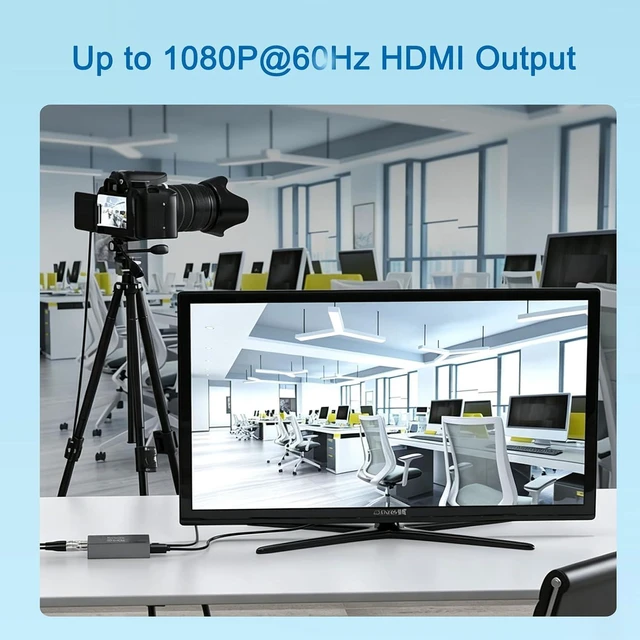 Alt view image 10 of 14 - SDI to HDMI Converter with SDI Loop Out, 3G-SDI/HD-SDI/SD-SDI to HDMI Adapter Auto Format Detection for Camera Monitor Projector (Grey)