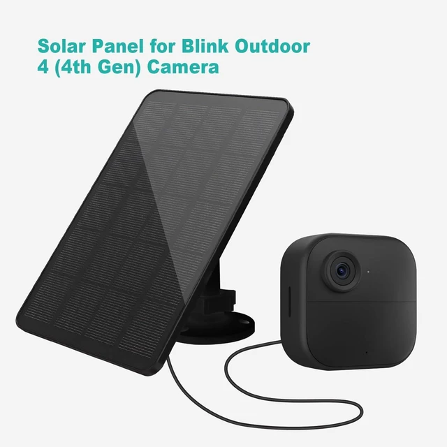 Alt view image 12 of 14 - Solar Panel for Blink Camera Outdoor, Solar Panel 4W Compatible with Blink Outdoor 4 (4th Gen) Camera, Solar Charger for Camera with 13.12Ft Outdoor Power Cable, 360° Adjustable Mount, 2 Pack