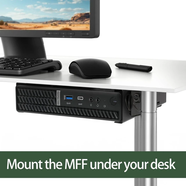 Alt view image 7 of 10 - 2-Pack Mini PC Mount, VESA Under-Desk & Wall Mount Fits Micro Form Factor 3040, 3050, 3060, 5060, 5070, 7010-7090 & 9020 Pro Micro