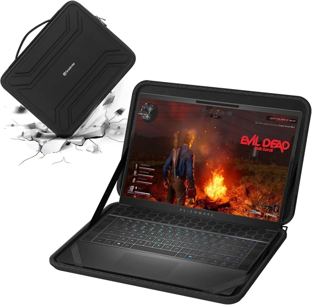 Alt view image 8 of 14 - 16 inch Hard EVA Shell Sleeve Case for Alienware 16 Area-51 Gaming Laptop, Alienware x16/m16 R1 Gaming Laptop (Not Fit with Alienware m16 R2)