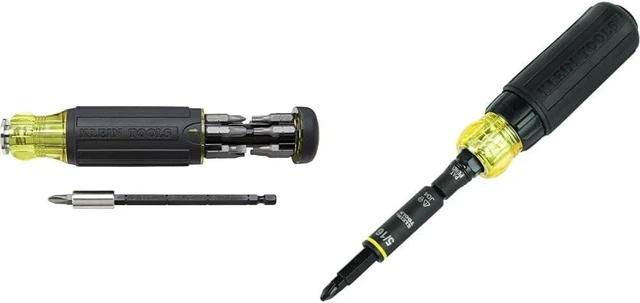 Alt view image 8 of 13 - 14-in-1 Magnetic Screwdriver Set and 11-in-1 Ratcheting Impact Driver Multi-Bit Tool Bundle