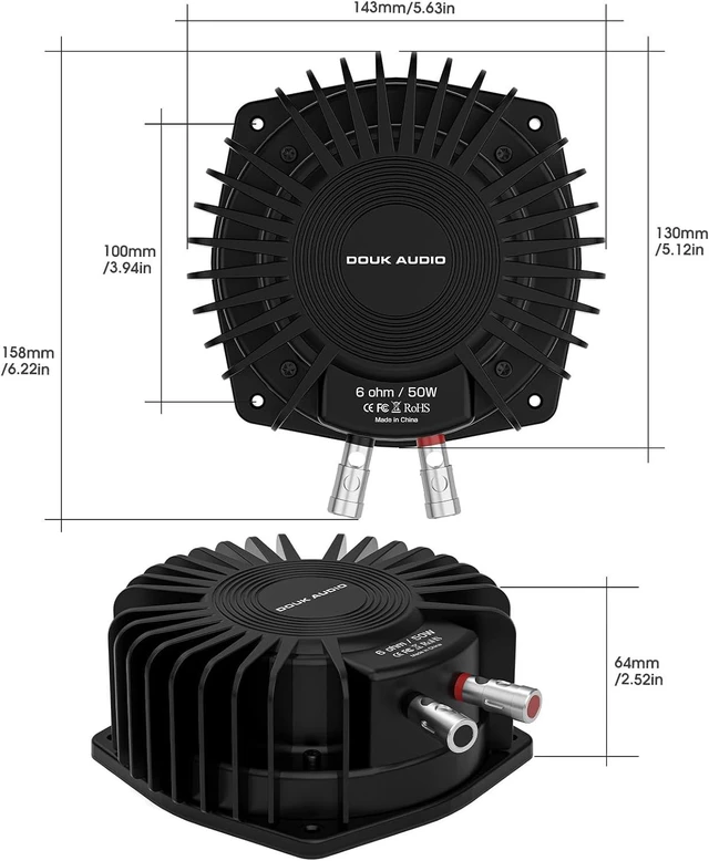 Alt view image 14 of 14 - BS-1 Bass Shaker 50W High Power Tactile Transducer with Subwoofer Lows for Home Theater, Car Audio & Gaming Chair Immersion (1 PC)