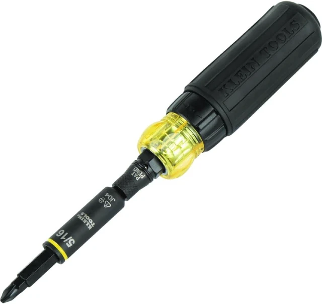 Alt view image 12 of 13 - 14-in-1 Magnetic Screwdriver Set and 11-in-1 Ratcheting Impact Driver Multi-Bit Tool Bundle