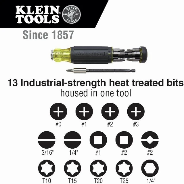 Alt view image 11 of 13 - 14-in-1 Magnetic Screwdriver Set and 11-in-1 Ratcheting Impact Driver Multi-Bit Tool Bundle