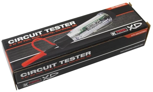 Alt view image 13 of 14 - XDCHT504 Xtra Duty Cordless Circuit Tester DC Voltage Detection with Dual-Color LED Polarity Indicator, Audible Beep & Built-in Lithium Battery