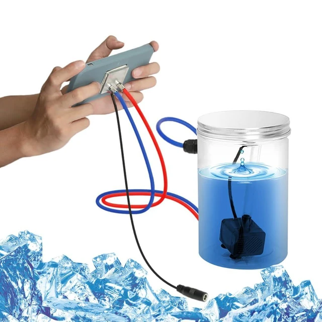 Alt view image 6 of 10 - DIY Mobile Phone Cooler for Gaming and Live Streaming,Innovation Highly Efficient Water Cooled Semiconductor Mobile Phone Radiator for Phones Tablets