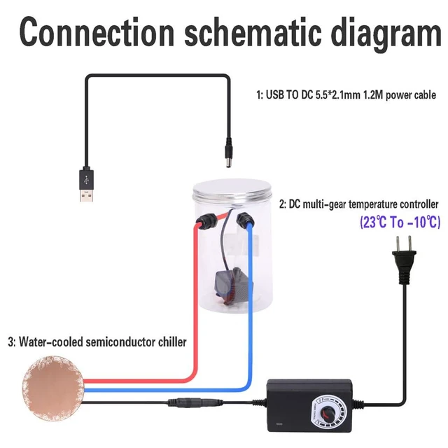 Alt view image 10 of 10 - DIY Mobile Phone Cooler for Gaming and Live Streaming,Innovation Highly Efficient Water Cooled Semiconductor Mobile Phone Radiator for Phones Tablets