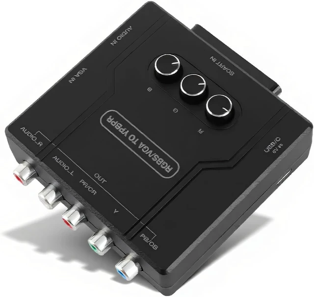 Alt view image 8 of 14 - RGBS VGA SCART to YPBPR Component Converter, Converter for for for N64 for for for MD for Converter Supports 480i, 480p, 576i, 576p, 720p, 1080i