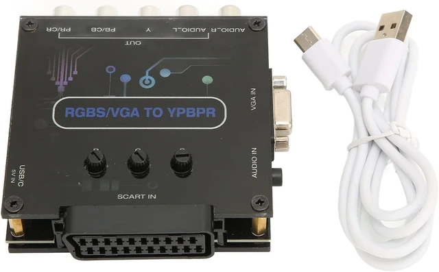 Alt view image 14 of 14 - RGBS VGA SCART to YPBPR Component Converter, Converter for for for N64 for for for MD for Converter Supports 480i, 480p, 576i, 576p, 720p, 1080i