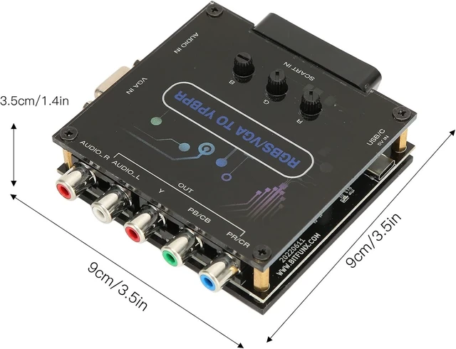 Alt view image 13 of 14 - RGBS VGA SCART to YPBPR Component Converter, Converter for for for N64 for for for MD for Converter Supports 480i, 480p, 576i, 576p, 720p, 1080i