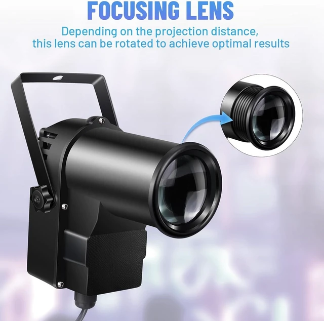 Alt view image 11 of 12 - Pinspot Light 15W DMX 2 Pack, RGBW Disco Ball Lights with Remote Control, DMX512, Sound Activated Pin Spotlight for Party Wedding DJ Disco Shows