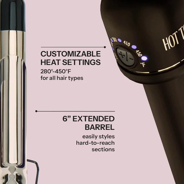 Alt view image 11 of 14 - 24K Gold Professional 1.5" Extended Barrel Curling Iron with Clamp for Loose Curls | 24K Gold Technology for Long-Lasting Results & Longer Barrel for Easy Styling