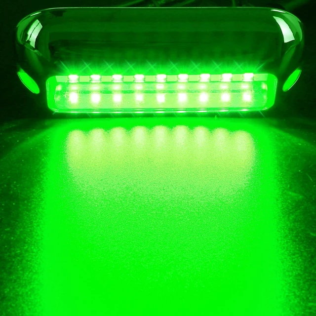 Alt view image 11 of 14 - SOOP3 Mini 50W 27LED Waterproof Stainless Steel Transom Led Light, High-Intensity Marine Led Underwater Lights (2 pcs)