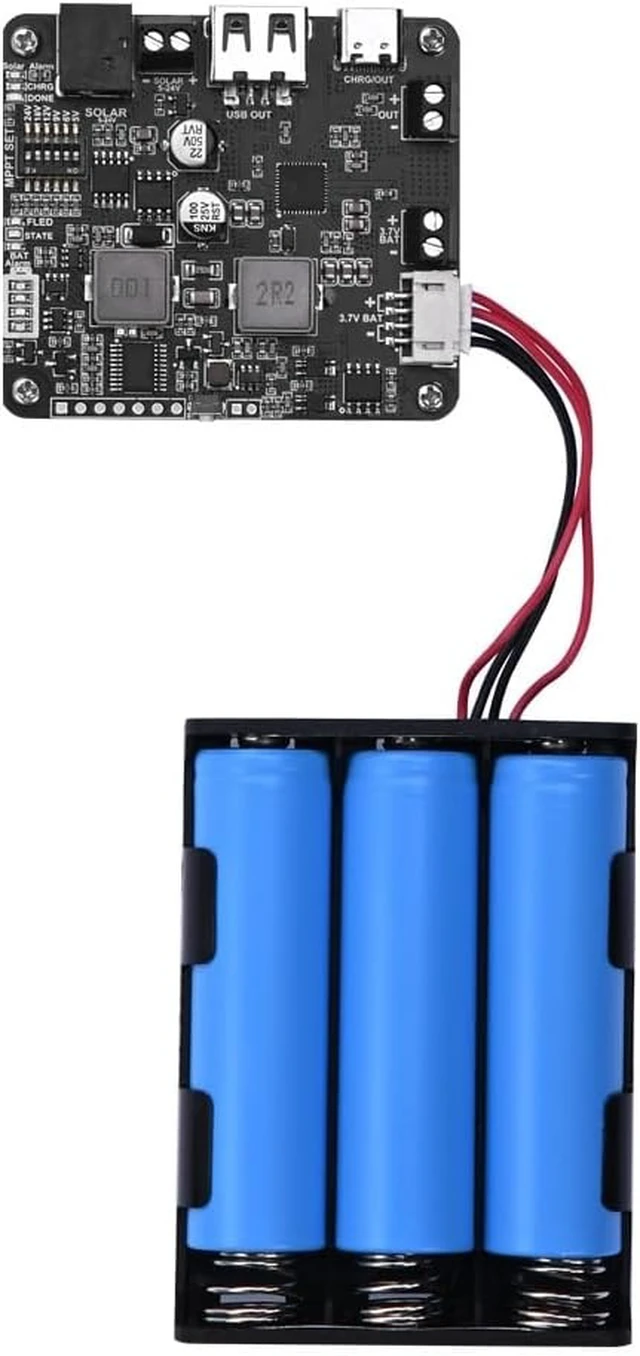 Alt view image 2 of 2 - 5V-24V Solar Power Management Module with MPPT Type-C Adapter, 5V/3.1A Regulated USB-C Output for Solar Charging, IoT & Eco-Friendly Projects