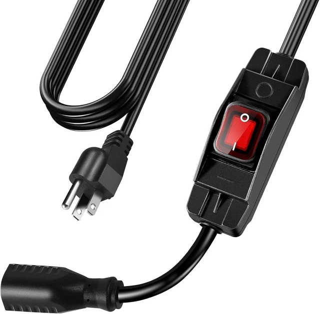 Alt view image 7 of 12 - Extension Cord with Switch On/Off Waterproof Switch 35Ft No Plugging and Unplugging Invintage Stereo Devices Without Built-in Power Switch (35 FT)