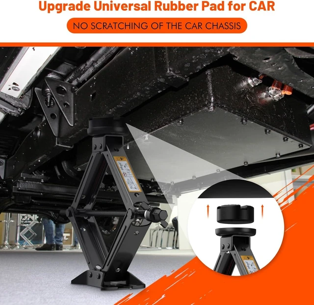 Alt view image 10 of 14 - Car Jack Kit 2.5 Ton, Universal Scissor Car Jack, Portable Tire Changing Kit for Car SUV MPV