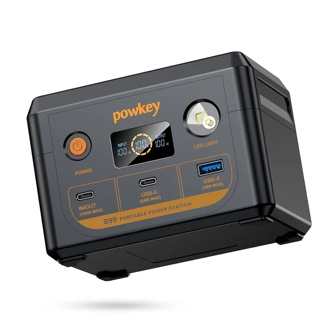 Alt view image 8 of 14 - Laptop Power Station 100W Portable Charger PD 3.0 Fast Charging 96Wh LiFePO4 Power Bank with USB-C Cable,Battery Backup for Laptop Phone Travel Camping Office Emergency Home