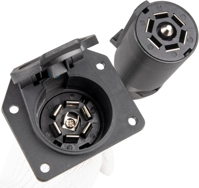 Alt view image 14 of 14 - Furrion RV Backup Camera 7-Way Adapter with Power Switch Plug-and-Play for Tow Vehicle to RV, 12V Power via 7-Pin Connector