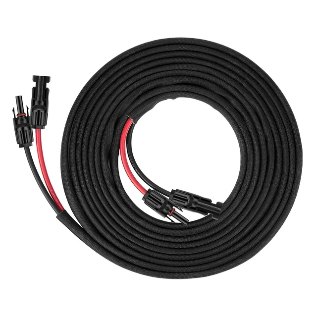 Alt view image 8 of 14 - 30FT 10AWG Solar Panel Extension Cable with Female and Male Connectors, Solar Extension Cable for Solar Panels, Charge Controllers and Solar Generators (10AWG, 30FT)