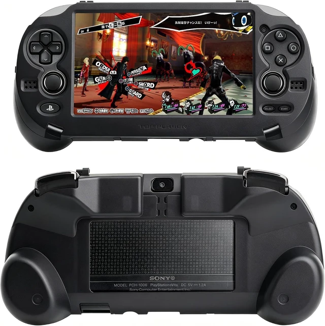 Alt view image 9 of 14 - L2 R2 Trigger Hand Grip Shell Controller Protective Case for PS Vita 1000