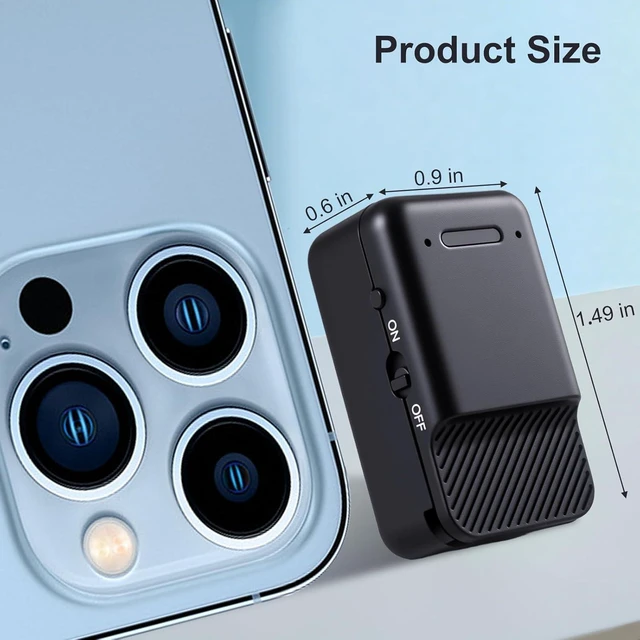 Alt view image 10 of 14 - Mini Magnetic Voice Recorder Voice Activated Audio Recording Device for Car, Meeting, Office 72-Hour Battery, USB-C, Noise Reduction, One-Click Operation