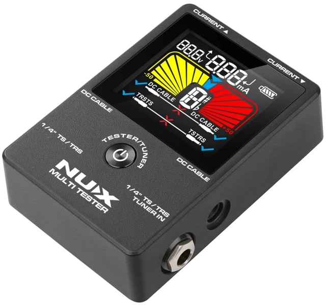 Alt view image 4 of 6 - NUX NMT-1 4-in-1 Rechargeable Compact Multi-Tester with Large and Intuitive Display, Featuring Patch Cable Tester, DC Cable Tester, Pedal Current, Voltage Meter, and Tuner Functions,USB-C Port