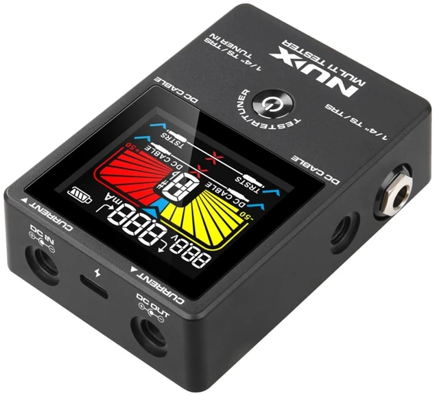 Alt view image 6 of 6 - NUX NMT-1 4-in-1 Rechargeable Compact Multi-Tester with Large and Intuitive Display, Featuring Patch Cable Tester, DC Cable Tester, Pedal Current, Voltage Meter, and Tuner Functions,USB-C Port
