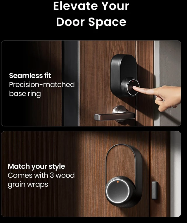 Alt view image 6 of 7 - Smart Lock Ultra with Keypad,Fingerprint Door Lock, App Remote Control, Built-in WiFi Keypad Deadbolt, Auto Unlock, Waterproof&Easy Install, Supports Alexa and Google