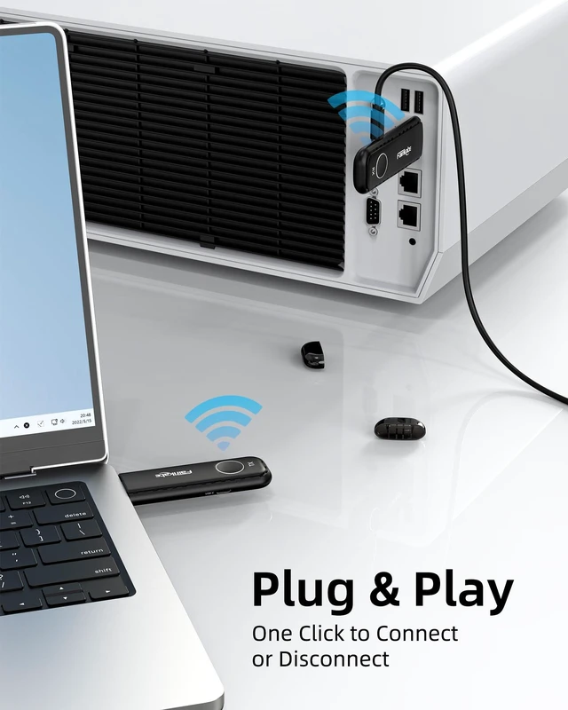 Alt view image 3 of 7 - Wireless HDMI Transmitter and Receiver, Wireless HDMI Extender 30M / 98FT | Plug and Play Display Adapter Video & Audio Extender for Streaming on Monitor, Projector from Laptop, Computer