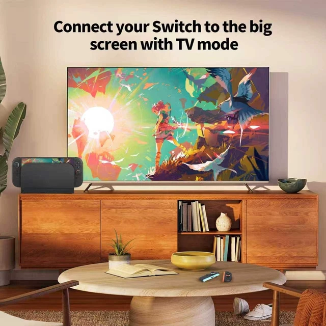 Alt view image 2 of 7 - TV Dock Station for Switch 2 - Replacement TV Base Docking Station Set with Upgraded IC Module, Charger, HDMI Cable for Switch 2 Console