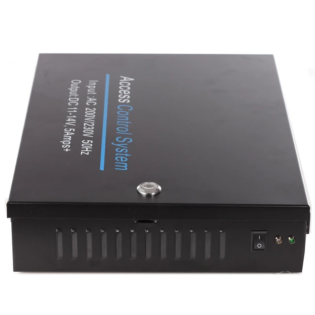 Alt view image 7 of 7 - UHPPOTE Access Control Power Supply Box 12V Output for Wiegand Board Panel | Input Voltage 110VAC, Lockable Metal Cabinet Enclosure