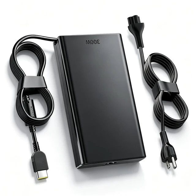 Alt view image 2 of 6 - Slim 300W 20V 15A AC Adapter Charger Compatible with Lenovo Laptop | Legion 7 7i 9i 5 5i 5P pro 15 16 17 16IRH8 16IRX8H 16IRX8 16IRX9 ThinkPad Y9000K R9000P R9000K R7000P ADL300SDC3A