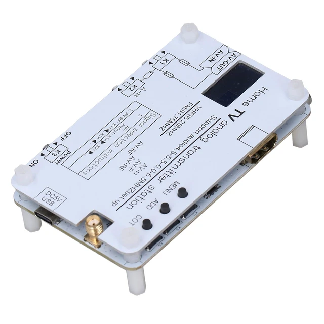 Alt view image 2 of 7 - Srliya Home TV Analog Transmitter Station Sound Video Transmission AV High Definition Multimedia Interface Input 1080P