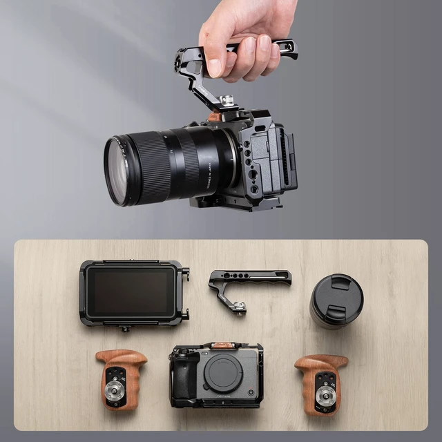 Alt view image 6 of 7 - SMALLRIG Top Handle with Locating Holes for ARRI for Camera Cage, Ergonomic Design, with Anti-Off Designed Cold Shoe Adapter - 2165C