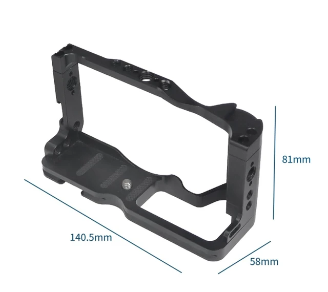 Alt view image 2 of 7 - FEICHAO CNC M6 Mark2 Camera Cage Form-Fitting Rig with Cold Shoe Mount Compatible with Canon EOS M6 Mark II Stabilizer
