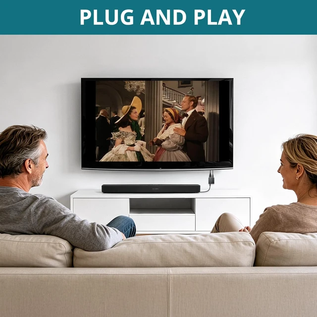 Alt view image 5 of 7 - YGiTK eARC Audio Extractor, HDMI ARC to Optical Adapter, 24Bit/192kHz | Converts TV eARC/ARC HDMI audio to optical output for soundbars, wireless TV headphones and home theater systems