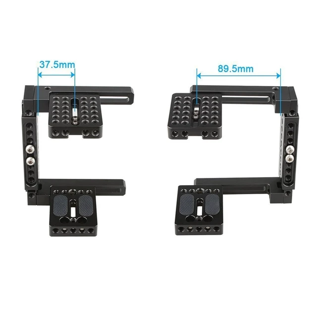 Alt view image 6 of 7 - CAMVATE Adjustable Camera Cage Fit for Right Handle and Left Handle Camera