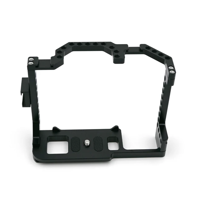 Alt view image 2 of 7 - Topcine Camera Cage for Compatible for Canon EOS 90D/80D/70D DSLR Camera Photography DSLR Camera Full Cage with Dual Cold Shoe Mount 1/4" Screw Hole Standard 38mm Bottom Plate